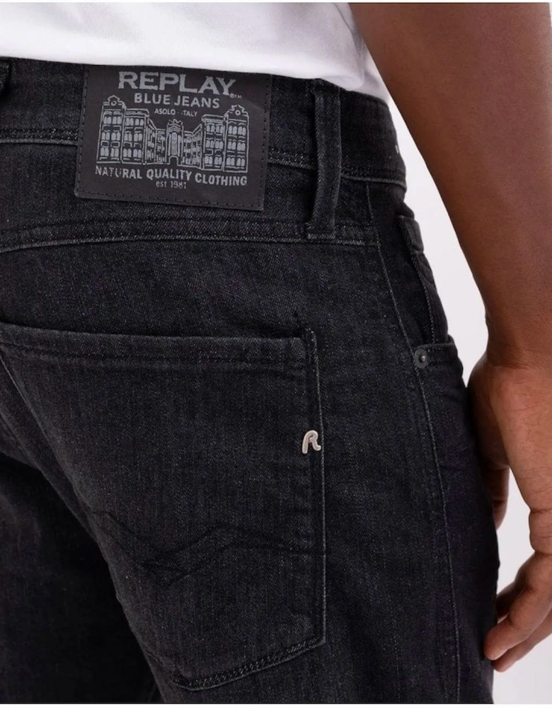 Anbass Slim Fit Power Stretch Jeans Black Delave 009