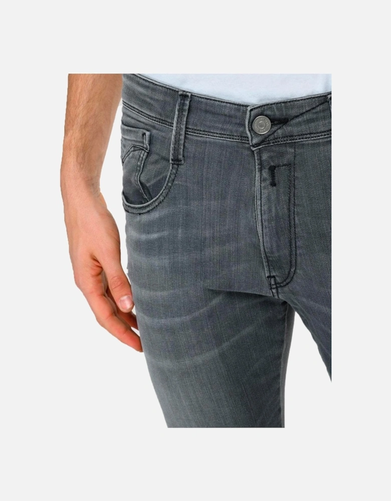 Anbass Power Stretch Grey Slim Jean Washed Grey