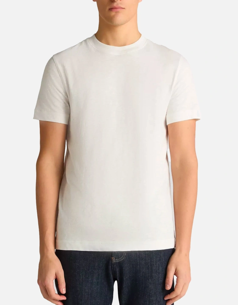 Slub Cotton T Shirt White