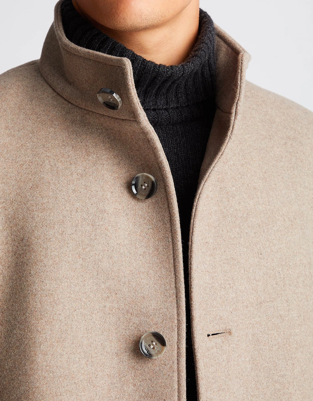 Jonah Wool Rich Overcoat Beige