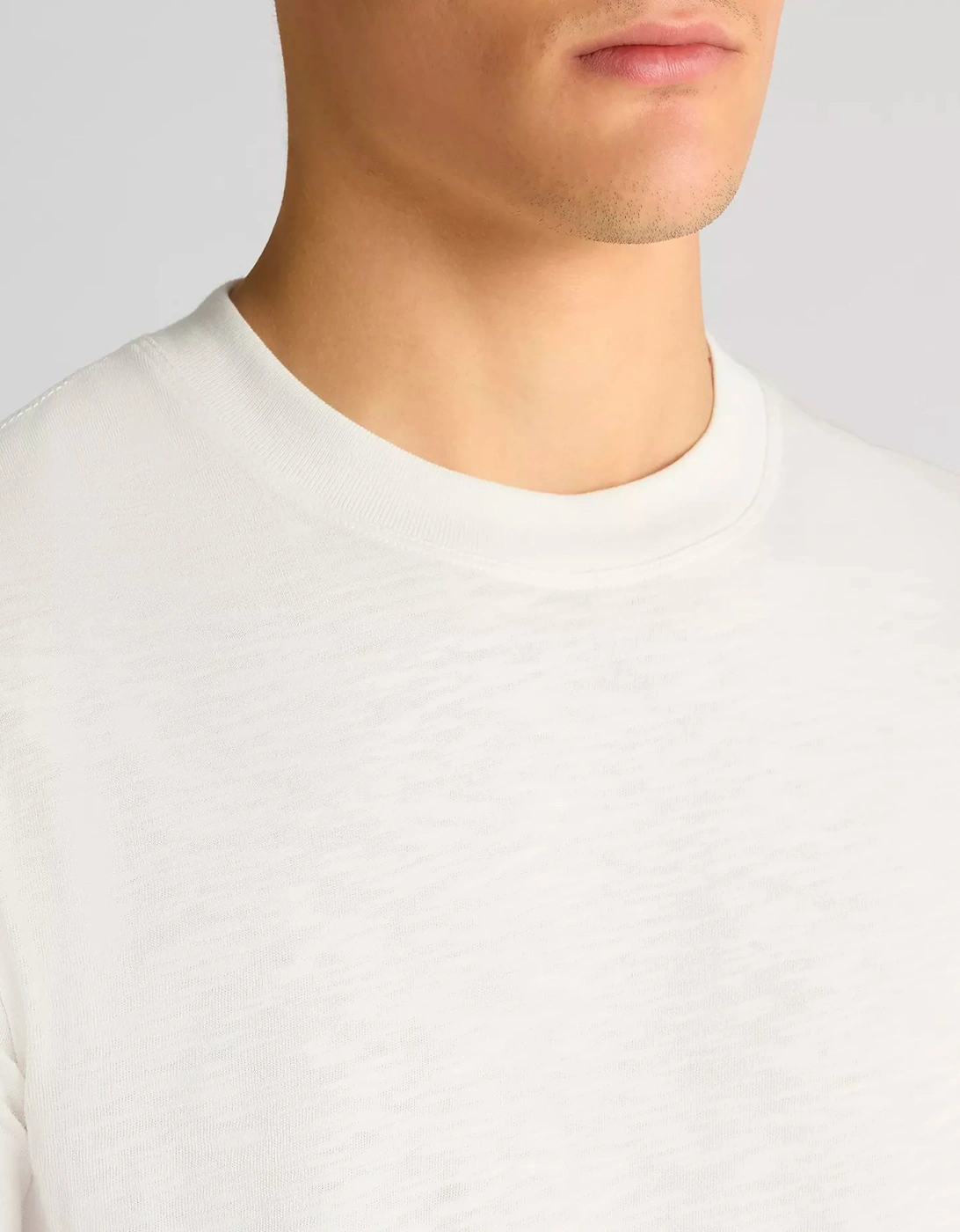 Slub Cotton T Shirt White