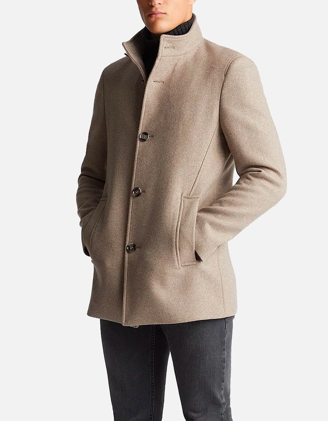 Jonah Wool Rich Overcoat Beige