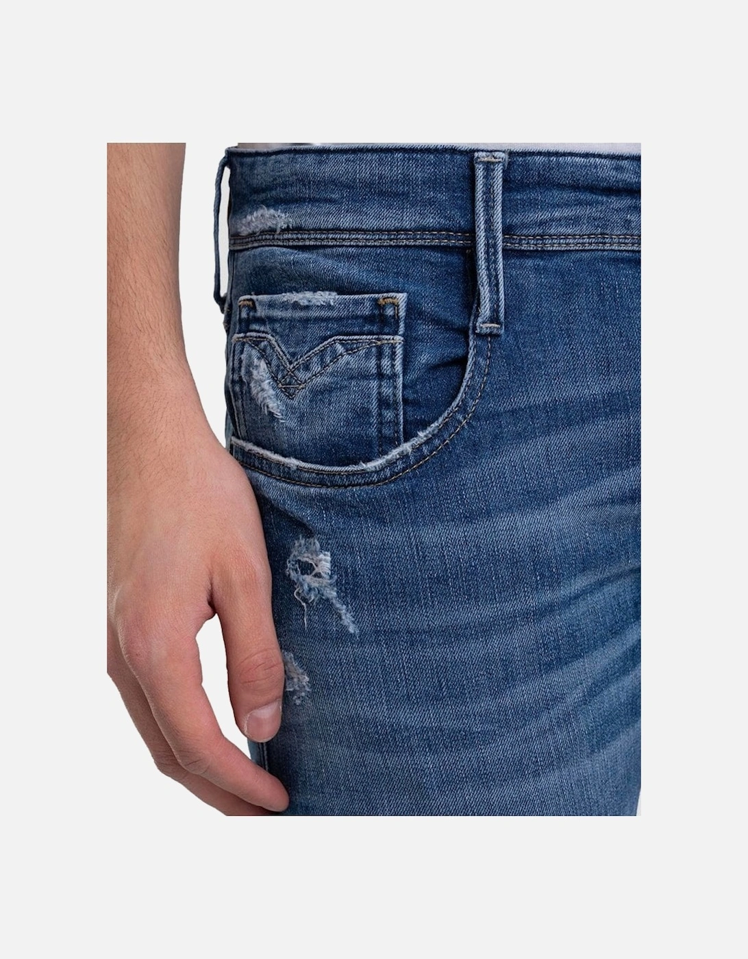 573 Bio Anbass Stretch Distressed Worn Look Jean 009