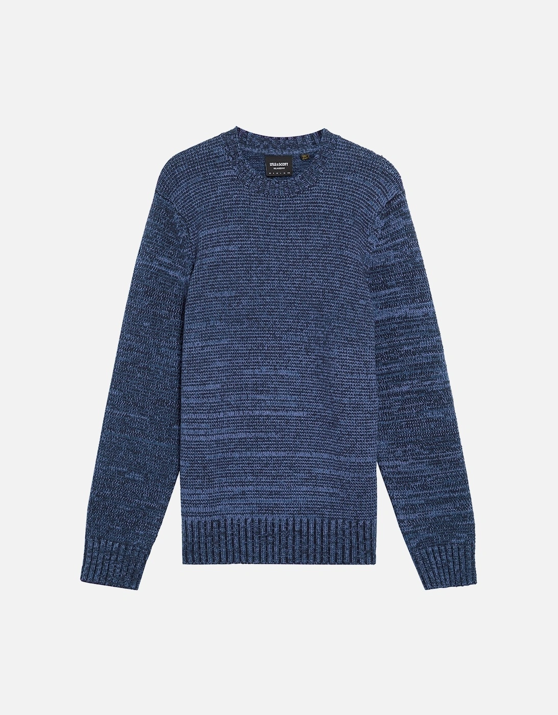 Lyle & Scott Multi Marl Jumper Dark Navy Marl, 2 of 1
