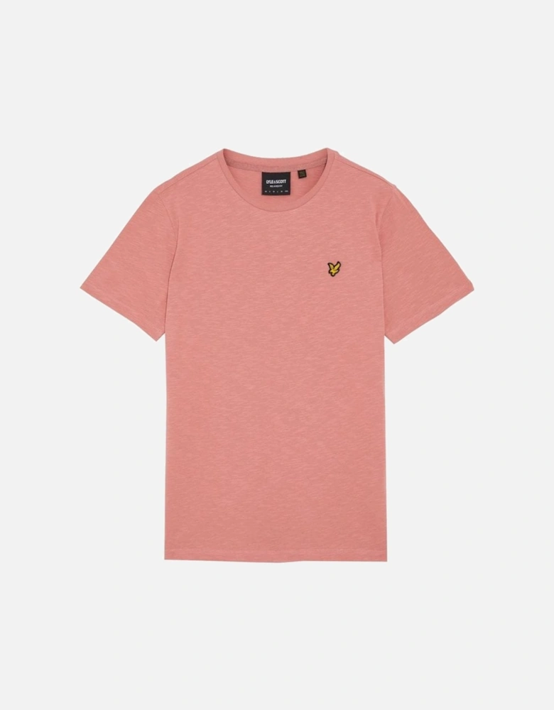 Lyle & Scott Slub T Shirt Relaxed Fit Ash Red