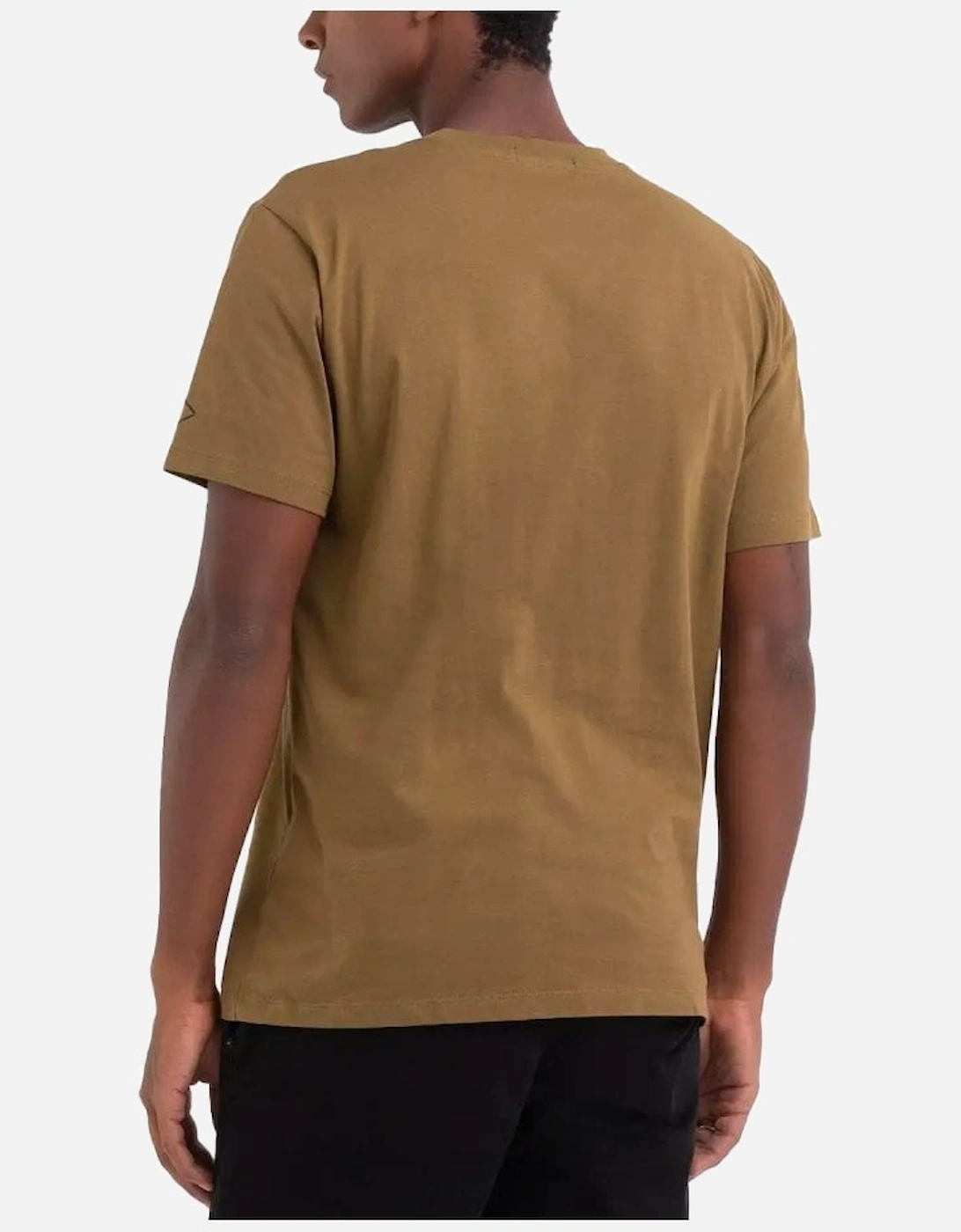 Plain Crew Neck T Shirt Khaki