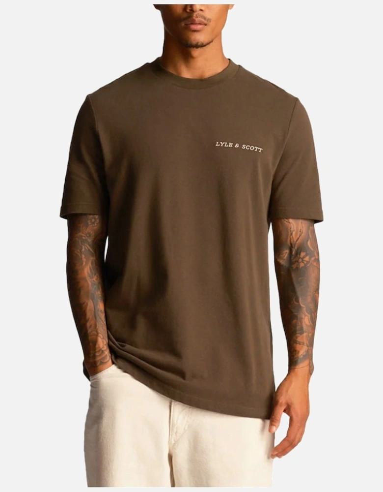 Lyle & Scott Embroidered Logo T-shirt Olive
