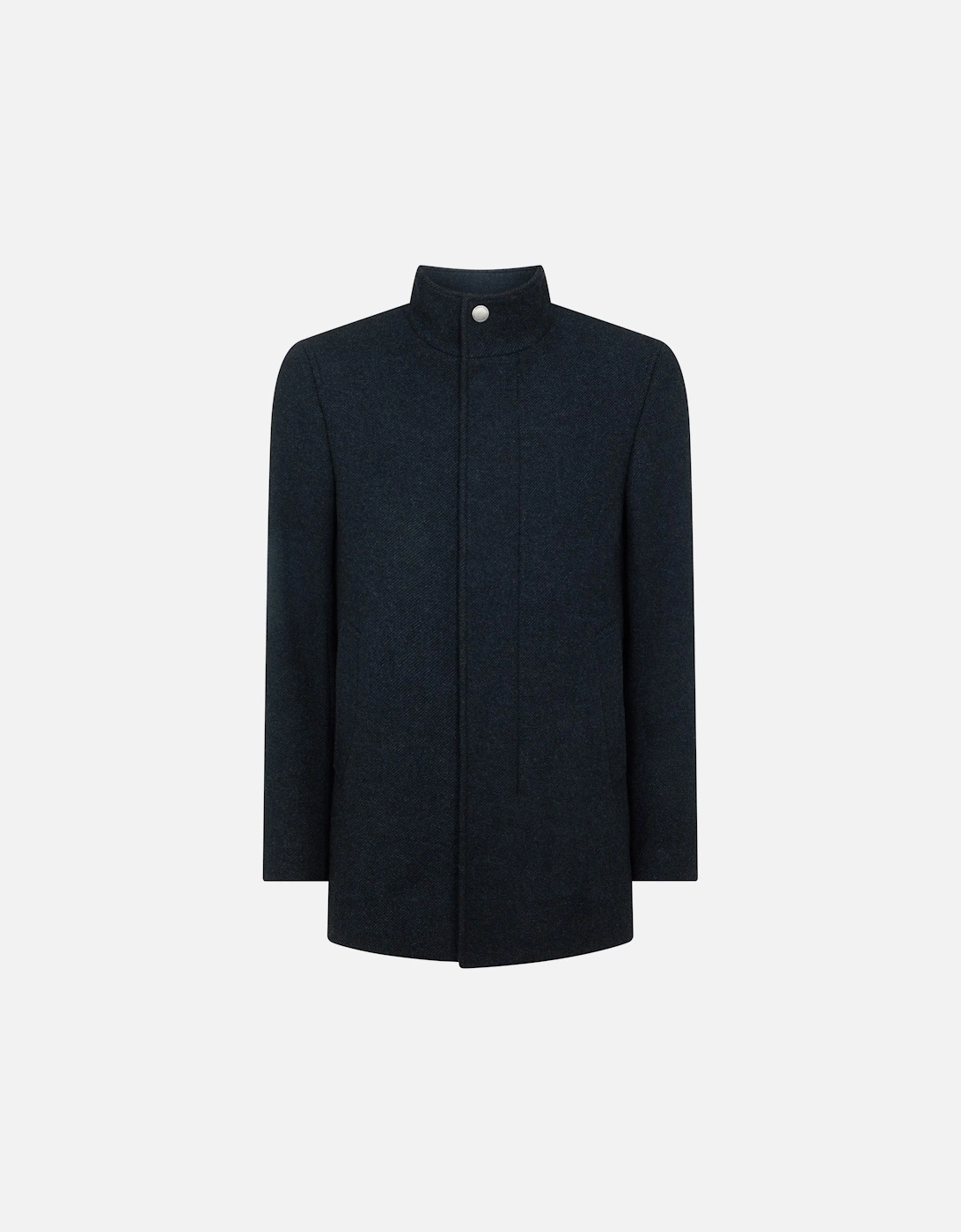 Jacob Regular Fit Wool Blend Coat Navy, 5 of 4