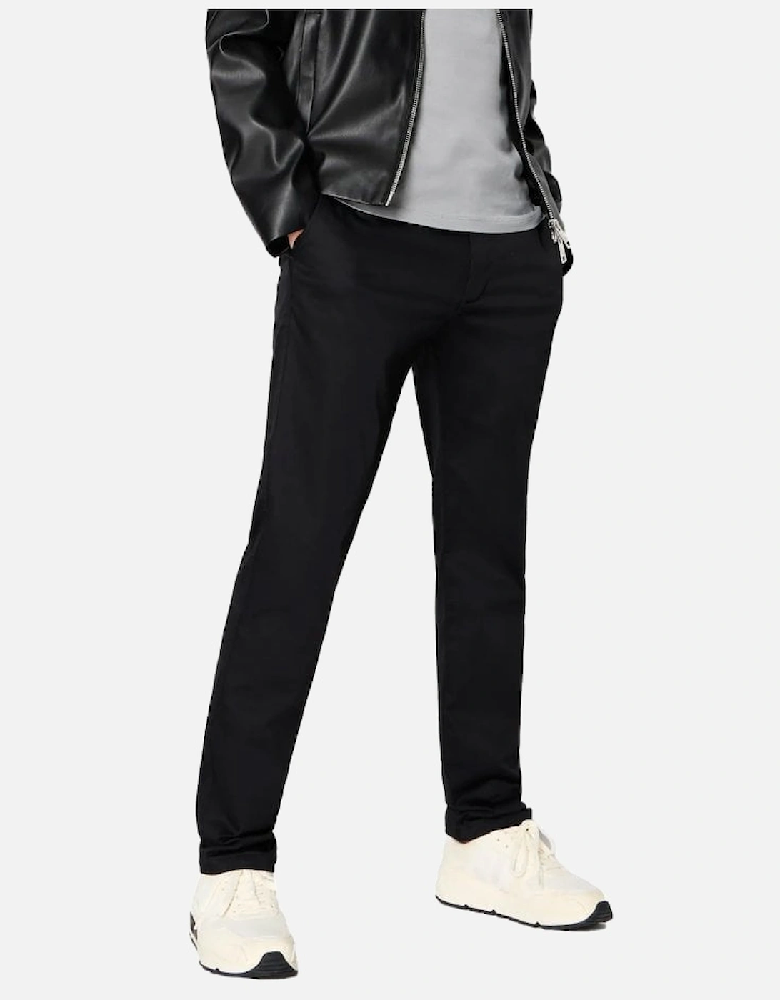 Mens Black Woven Trouser Slim Black, 5 of 4