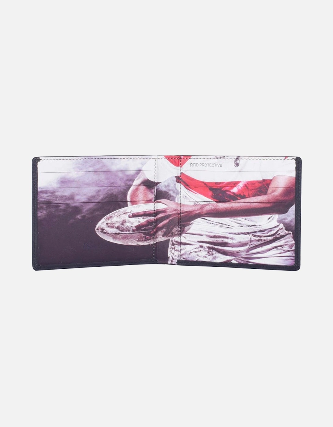 Mens Notecase Wallet Rugby Inner Black