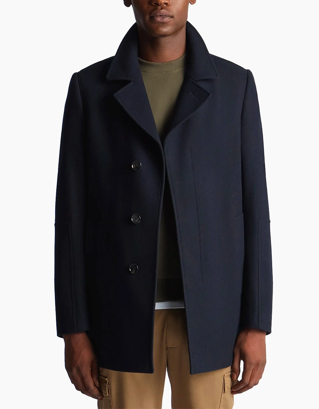 Remus Uomo Men's Remus Uomo Remus Uomo Lochlan overcoat DARK NAVY