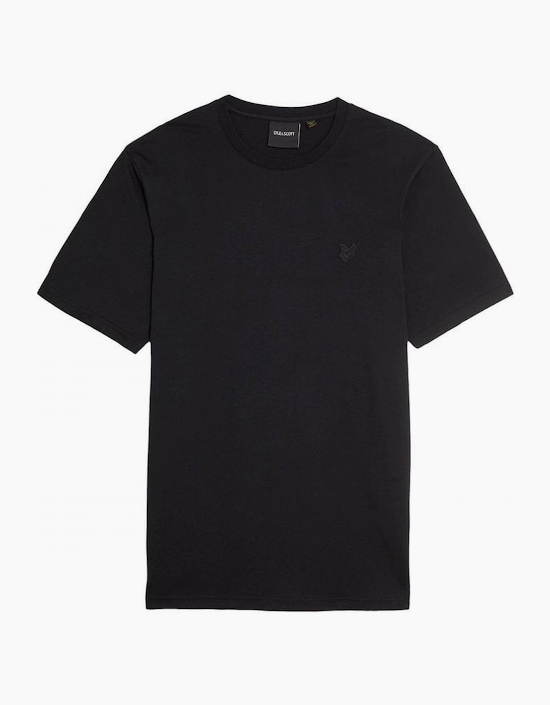 Lyle And Scott Men's Black Lyle & Scott Superfine Tonal T-Shirt Jet - Size: 40