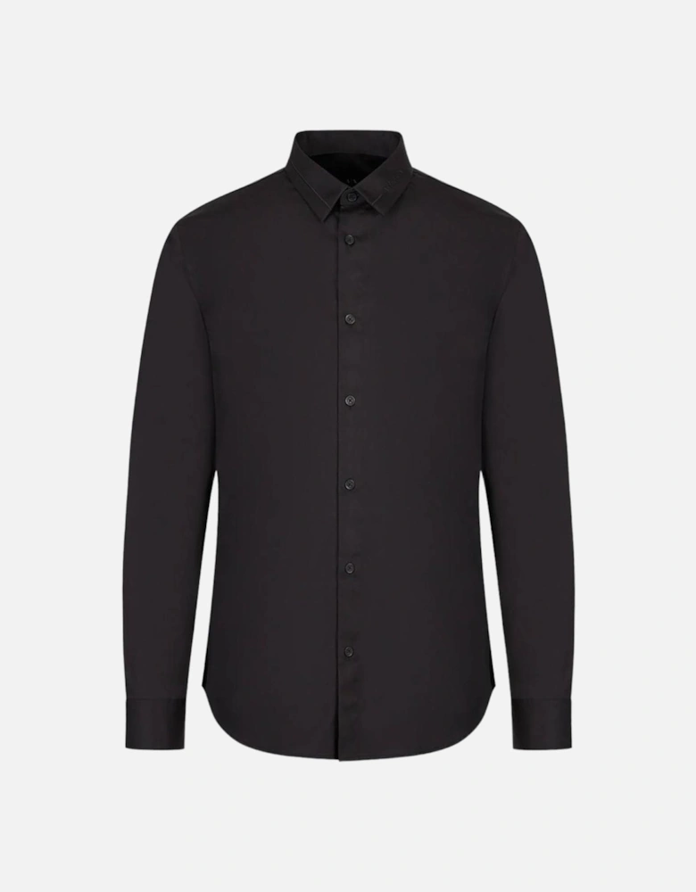 Woven Cotton Shirt Black