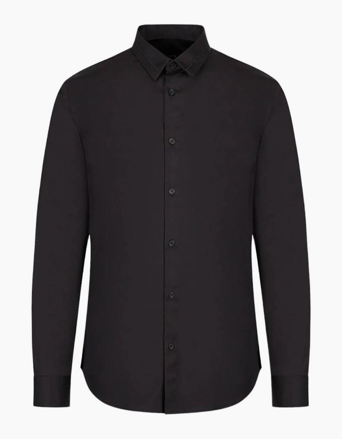 Armani Exchange Men's Black Woven Cotton Shirt - : 42/Regular Xl