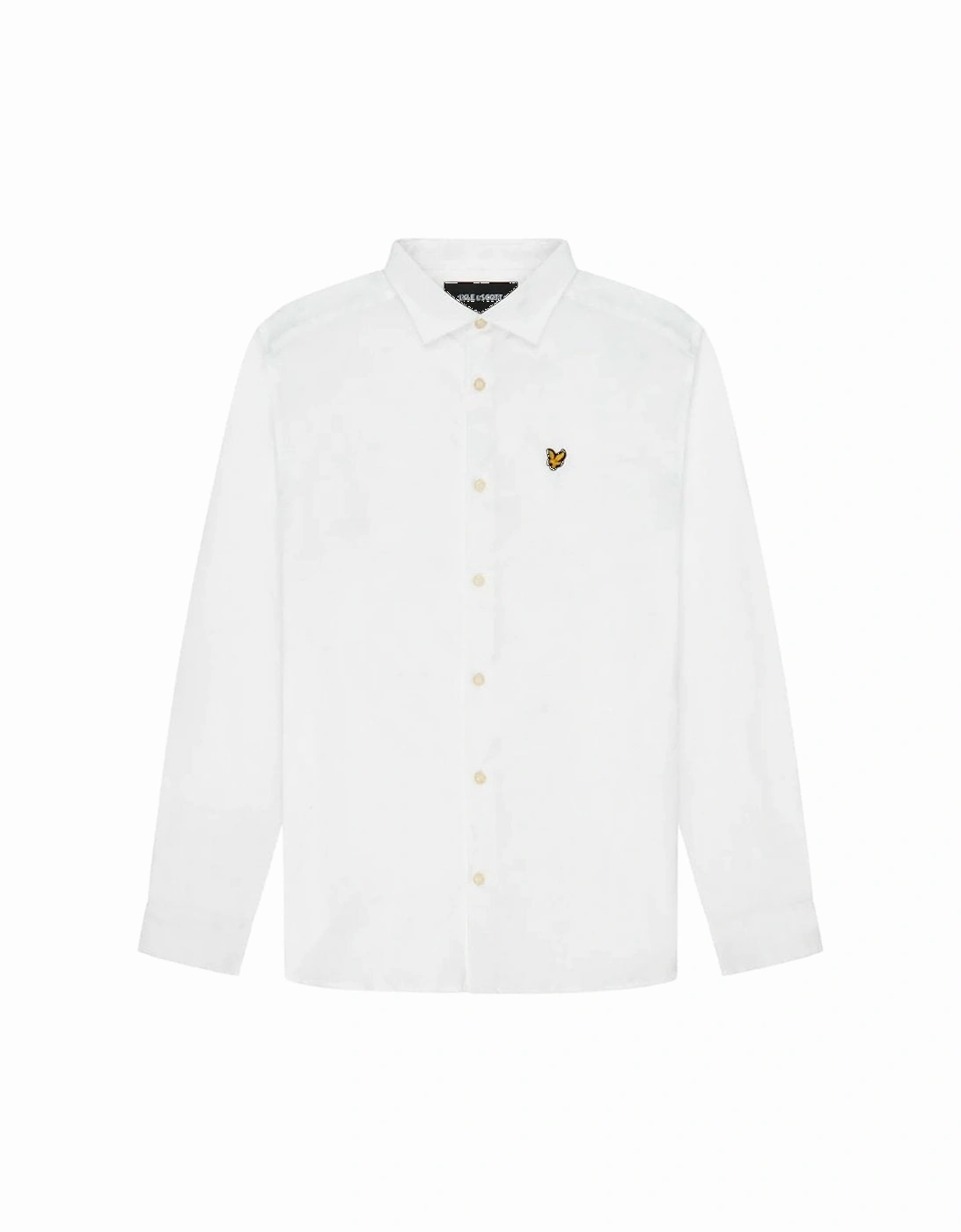 Lyle & Scott Long Sleeve Slim Fit Poplin Shirt White, 4 of 3