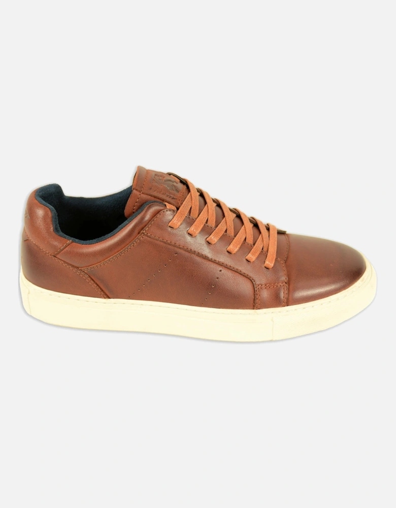 Bronx Leather Cup Sole Trainer Tan