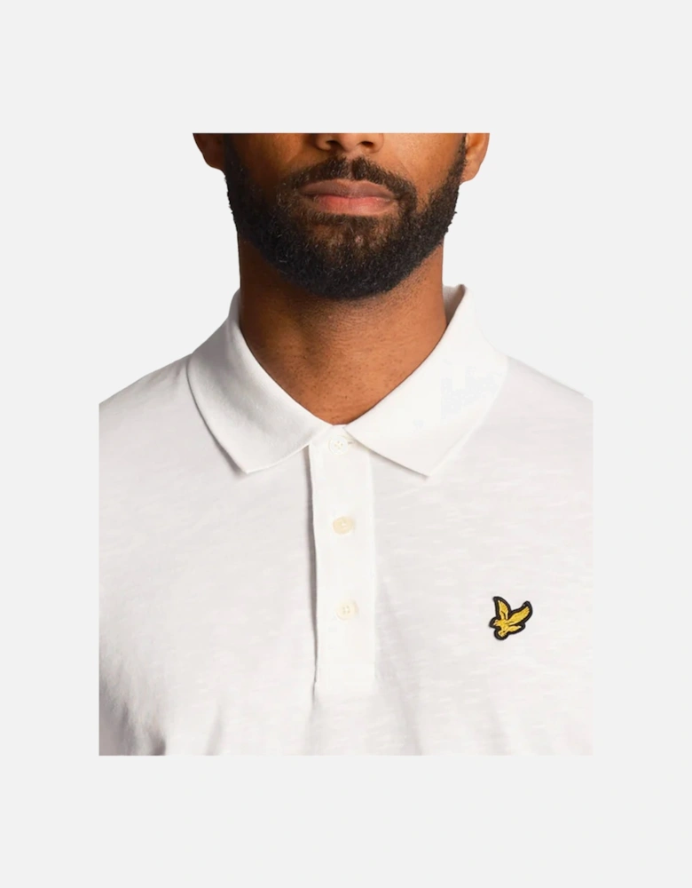 Lyle & Scott Slub Polo Shirt White