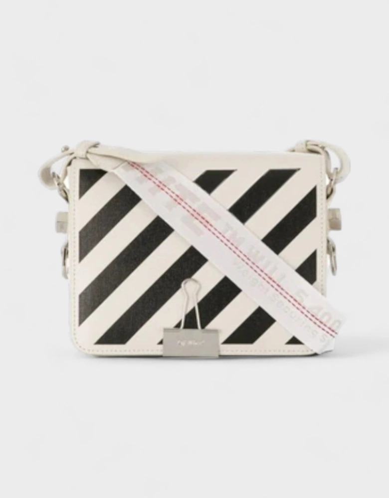 Off White Diag Flap Bag Off White Black