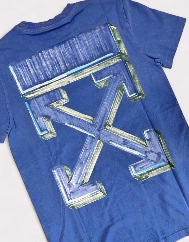Arrow Vintage Casual Tee Blue