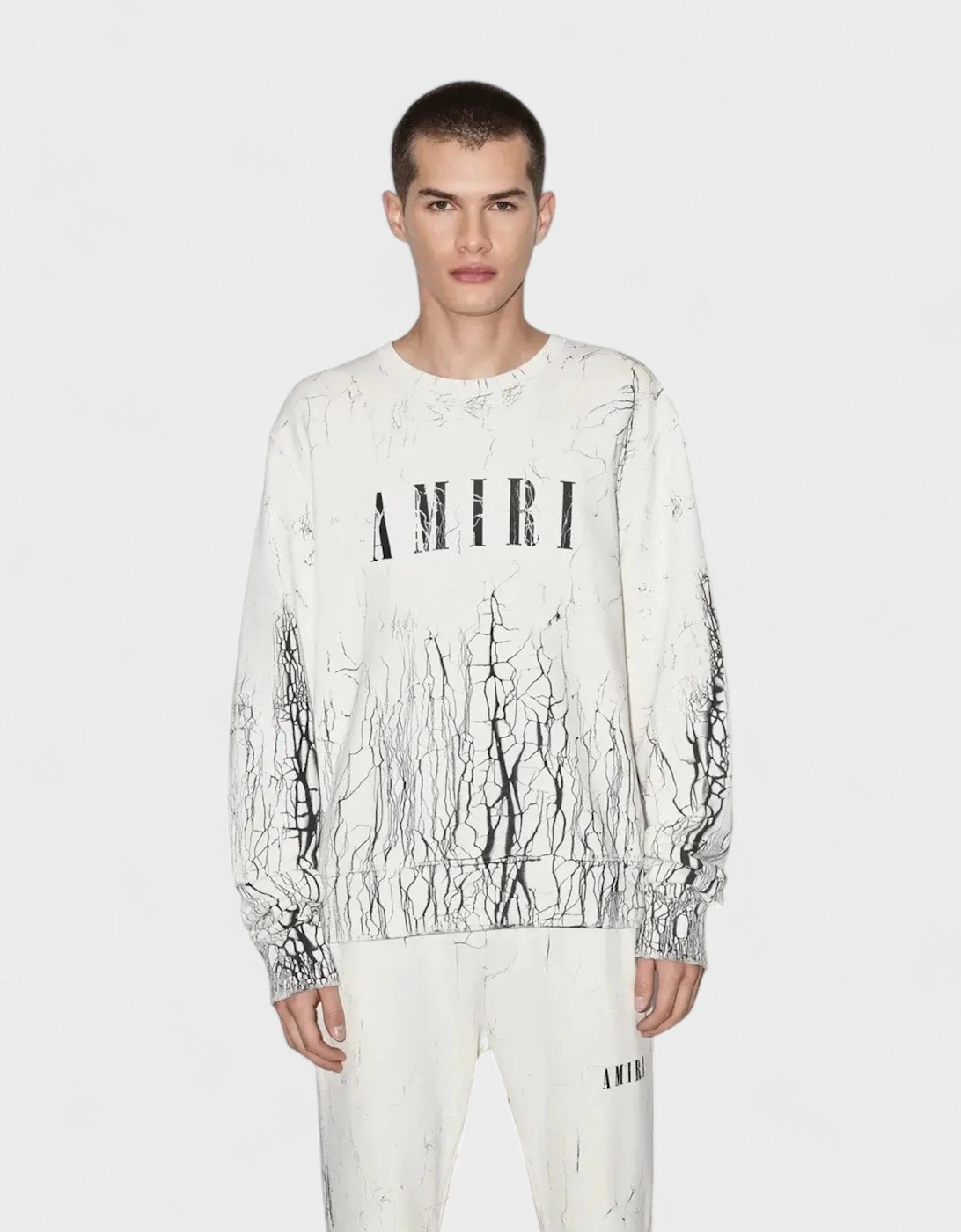 Cracked Dye Core Logo Sweater