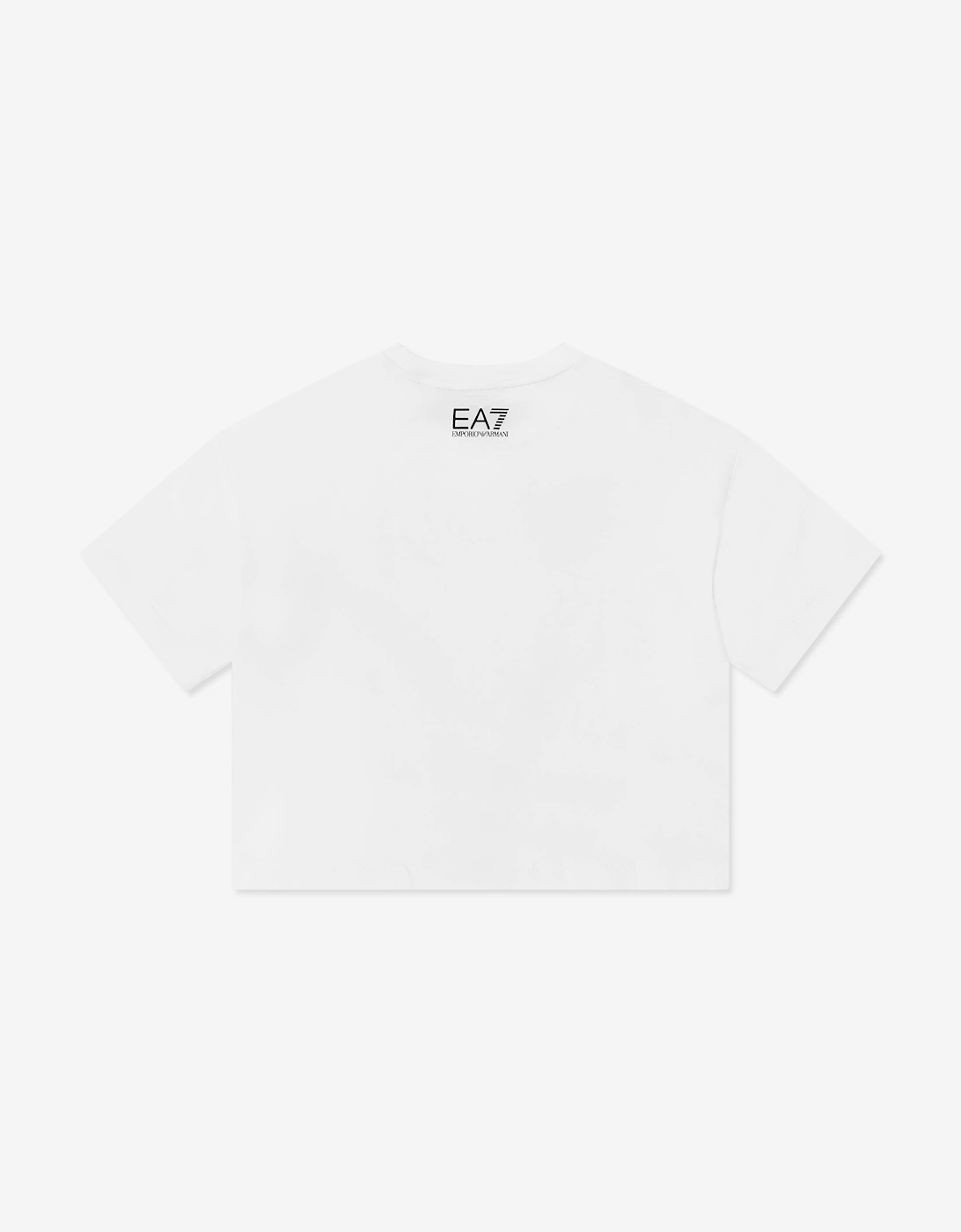 Emporio Armani Girls Train Logo T-Shirt in White