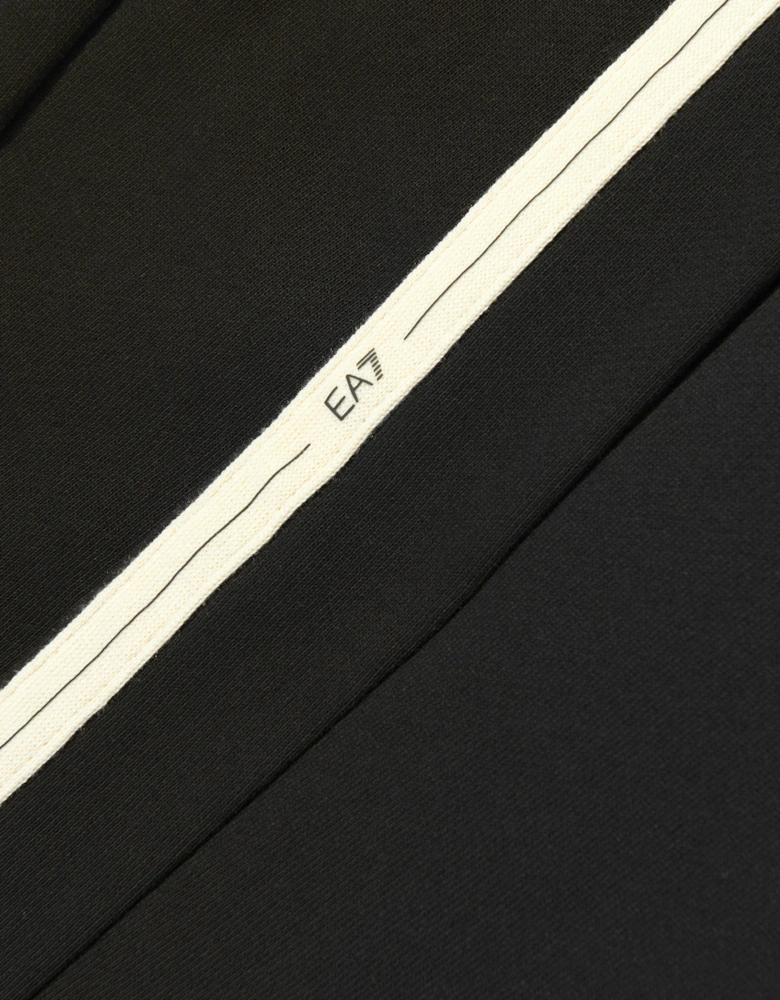 Emporio Armani Boys Train Logo Tape Joggers in Black