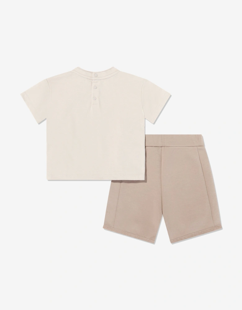 Baby Boys Short Set in Beige