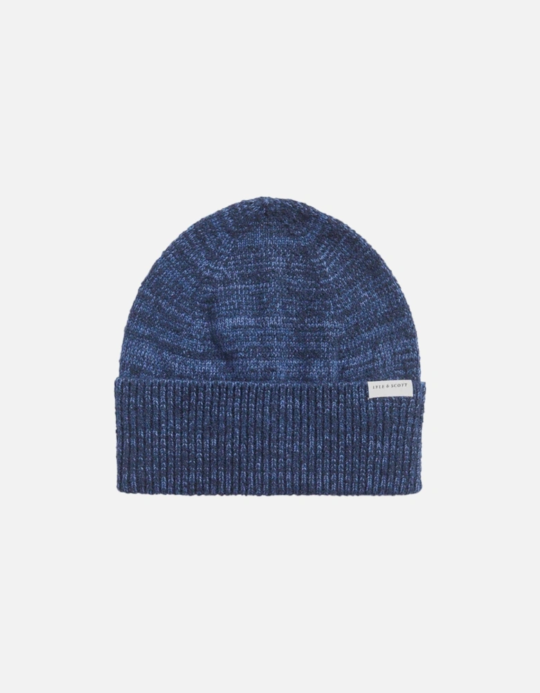 Lyle & Scott Multi marl Beanie Dark Navy Marl