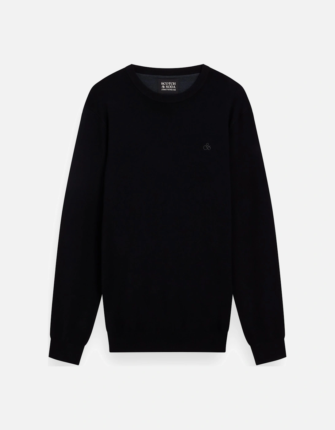 Viscose Pullover Crew Neck Black