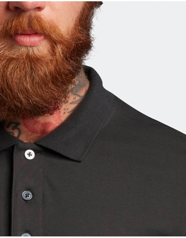 Mens Plain Polo Shirt Regular Fit Gunmetal