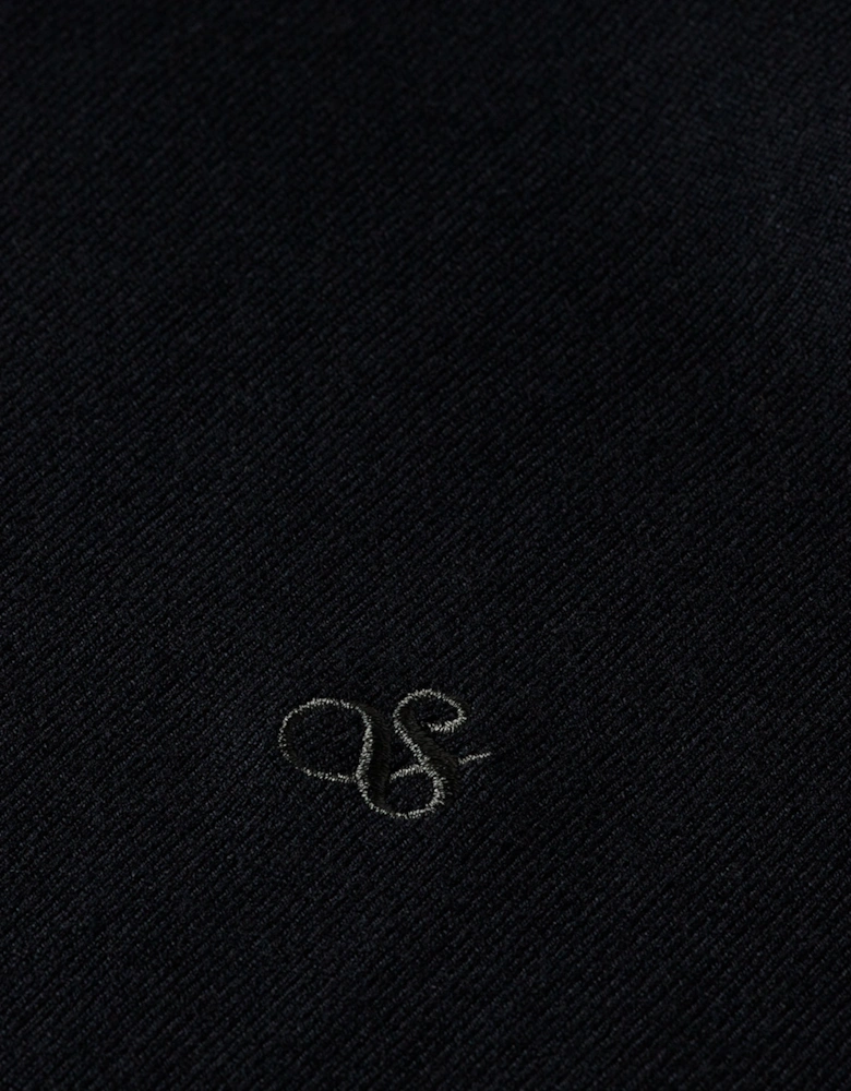 Viscose Pullover Crew Neck Black