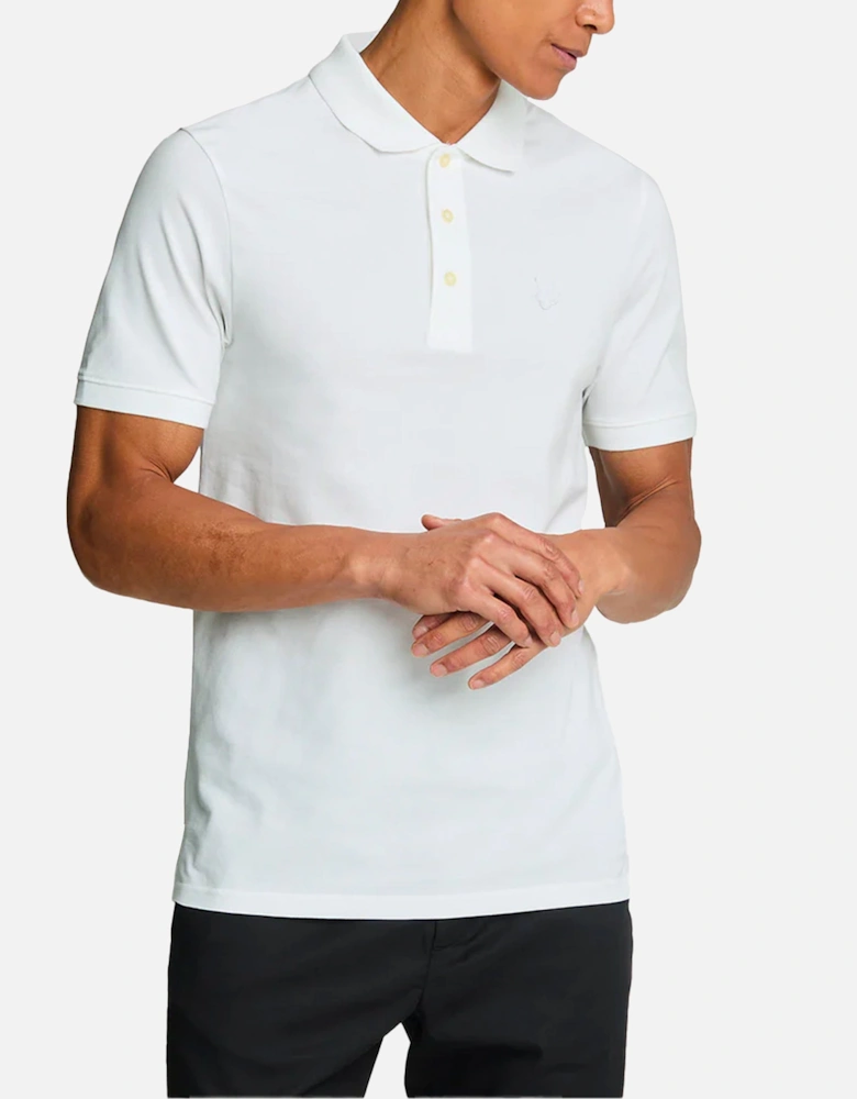 Lyle & Scott Tonal Eagle Polo Shirt White