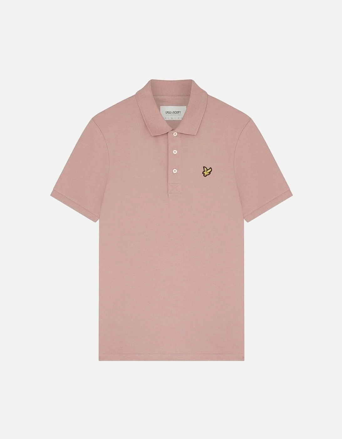 Lyle & Scott Plain Polo Shirt Hutton Pink, 2 of 1