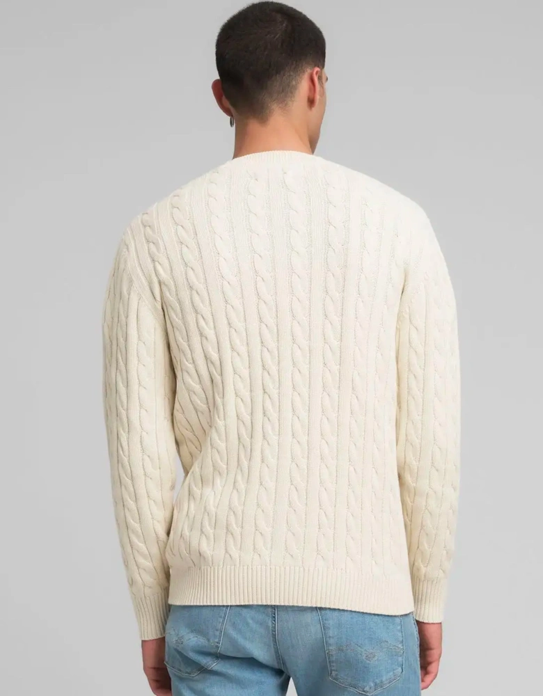 Cable Knit Jumper Stone