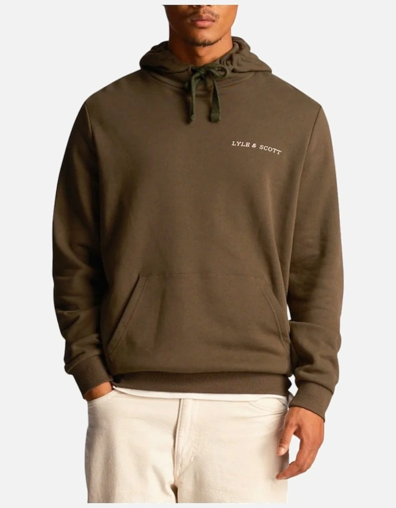 Lyle & Scott Embroidered Hoodie Olive