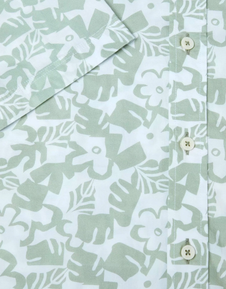 Resort Floral Shirt Green