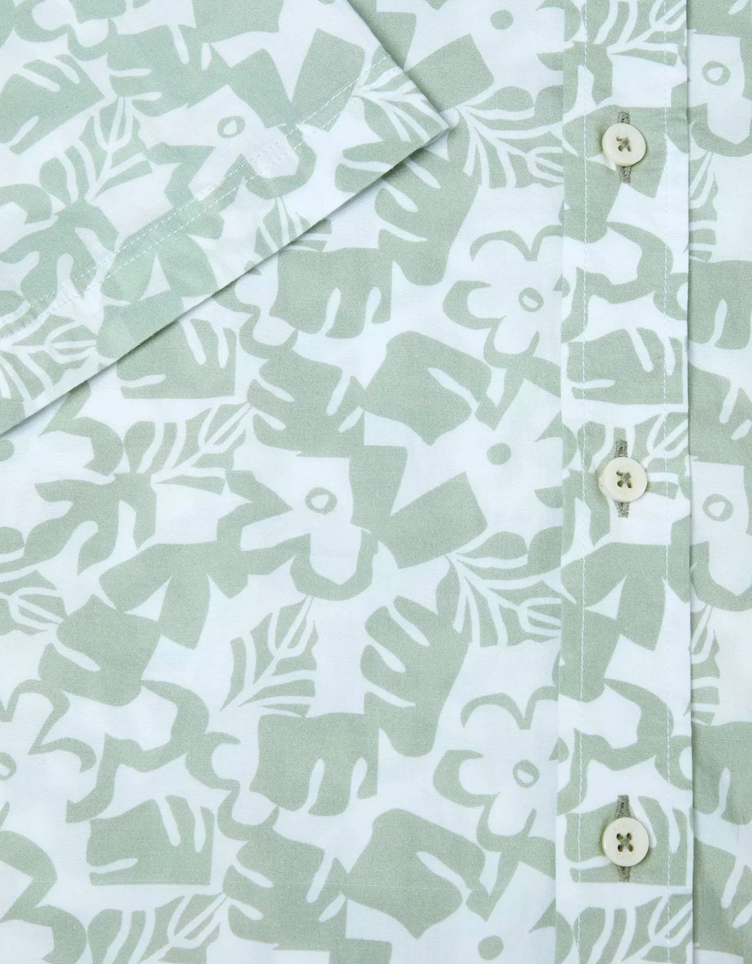 Resort Floral Shirt Green