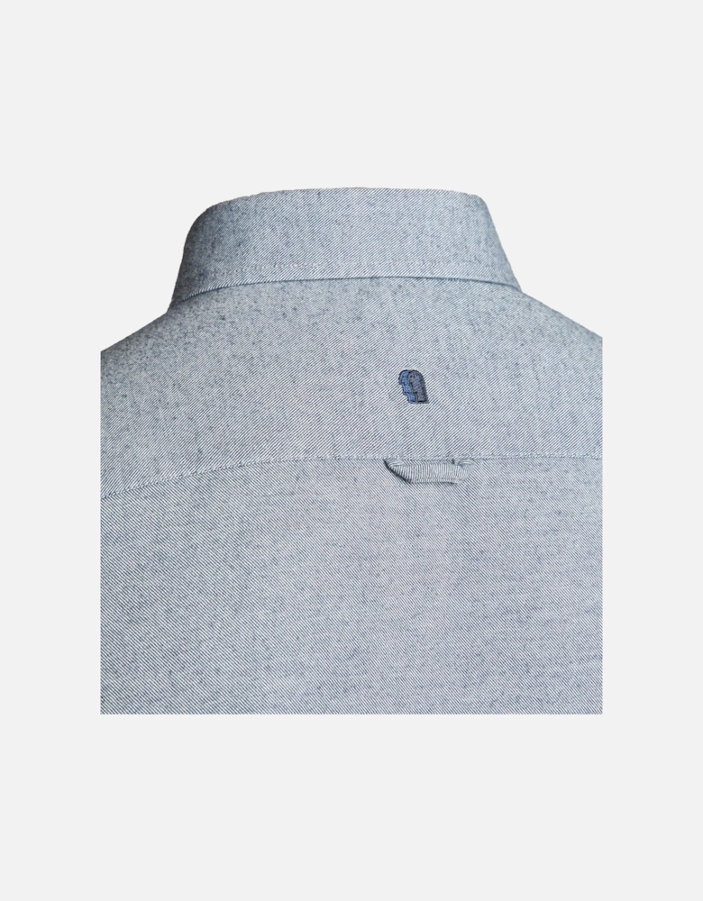 Tapered Fit Soft Cotton Shirt Navy