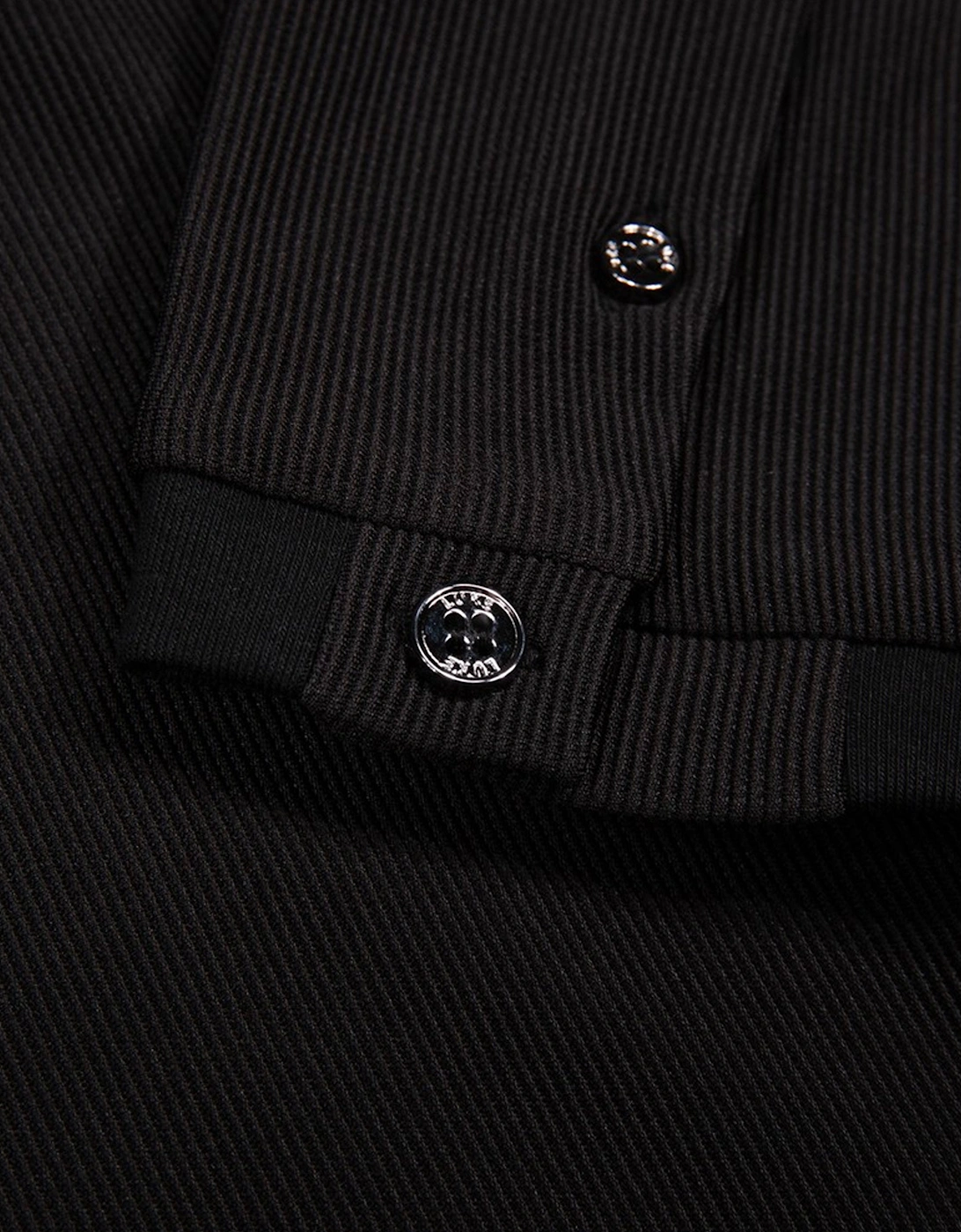 Keswick Rib Detail Crew T-Shirt Black