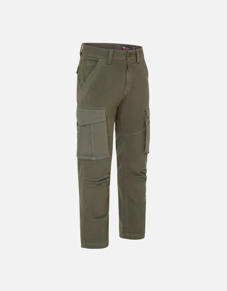 Blade Contrast Fabric Cargo Trouser Olive