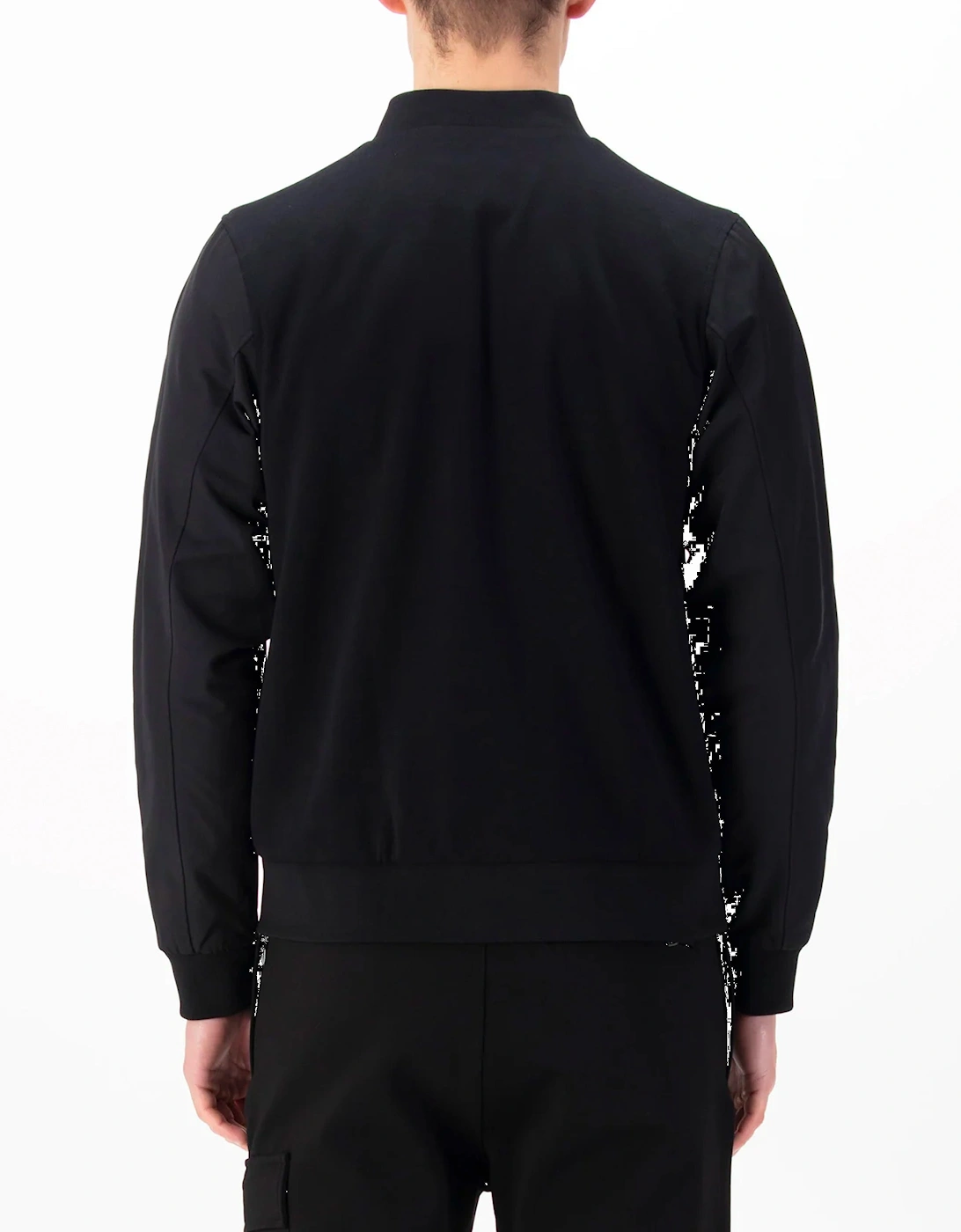 Chief Felt Badge Bomber Jacket Black