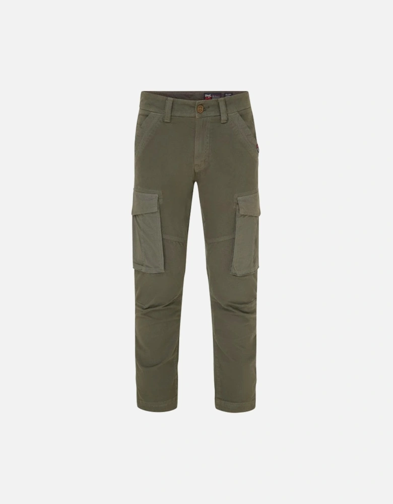 Blade Contrast Fabric Cargo Trouser Olive