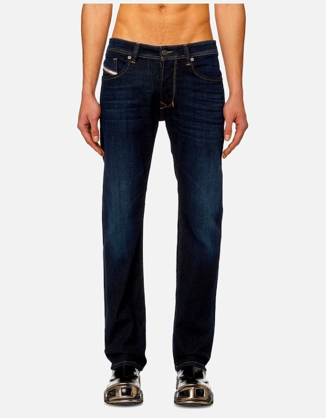 Larkee Straight Leg Denim Mid Blue 009zs, 5 of 4