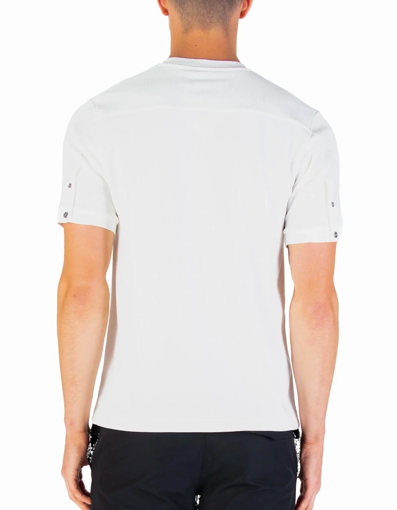 Keswick Rib Detail Crew T Shirt White