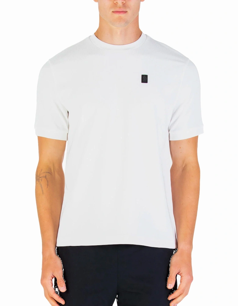 Keswick Rib Detail Crew T Shirt White