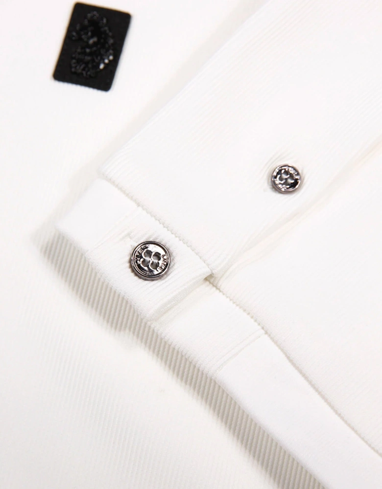 Keswick Rib Detail Crew T Shirt White