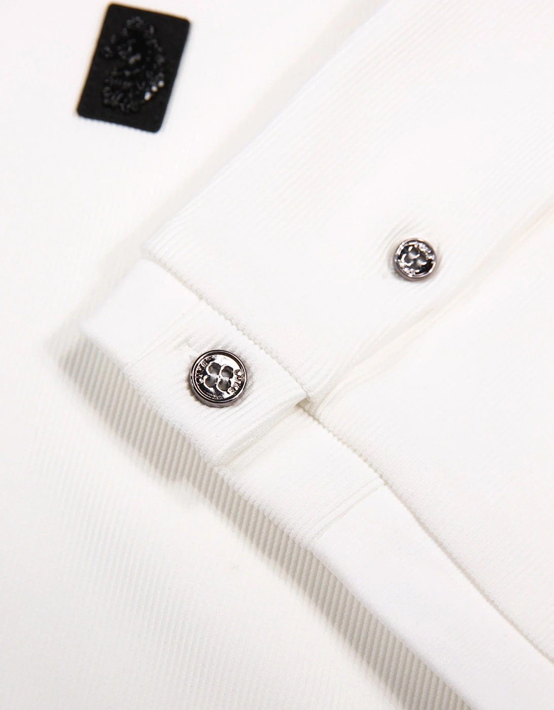 Keswick Rib Detail Crew T Shirt White