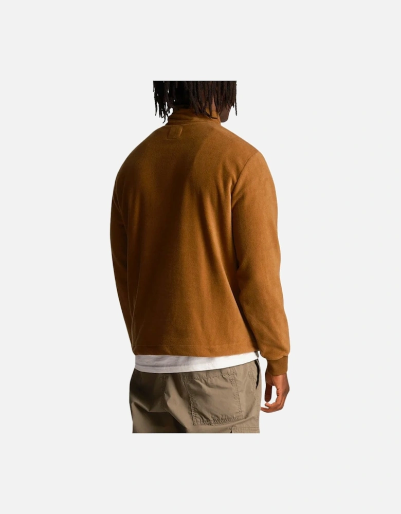Lyle & Scott Fleece Quarter Zip Camel Bronze
