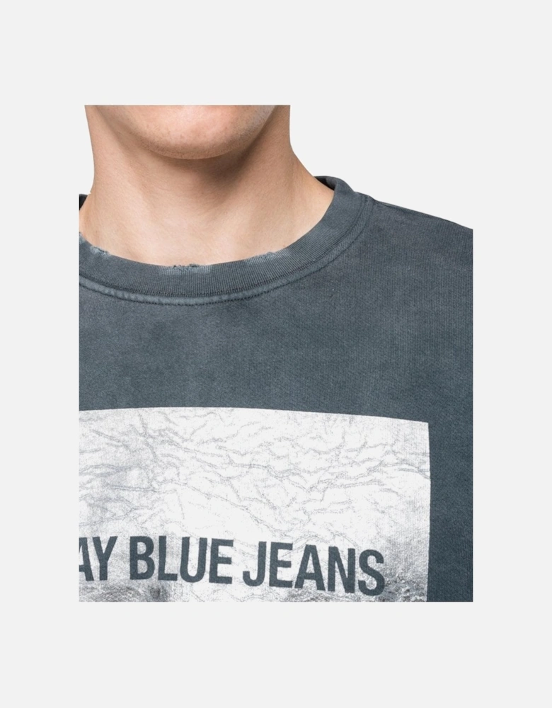 blue jeans mens sweatshirt 099