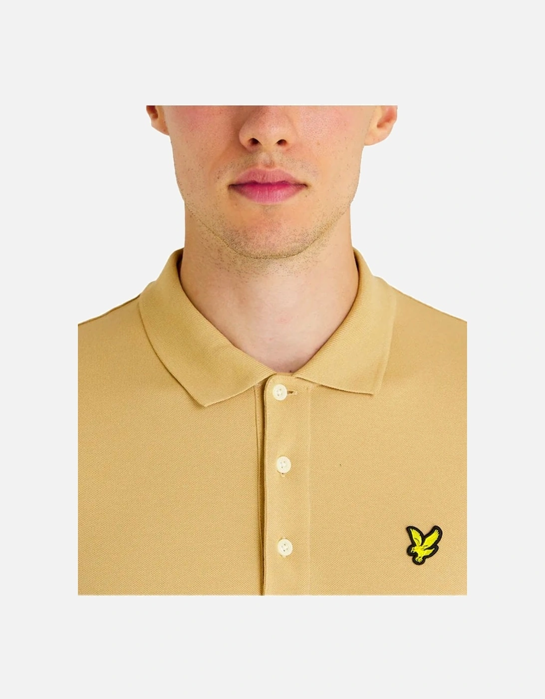 Lyle & Scott Plain Short Sleeve Polo Cairngorms Khaki